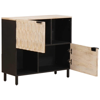 Credenza con porta Finitura Bianco Lavato 80 x 33 x 75 cm | homemem39