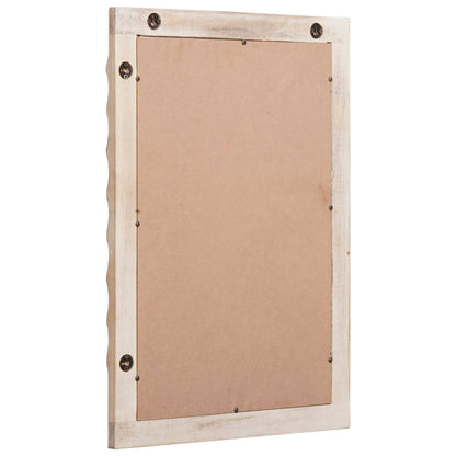 Specchio da bagno Finitura Bianco Lavato 50 x 70 x 2,5 cm