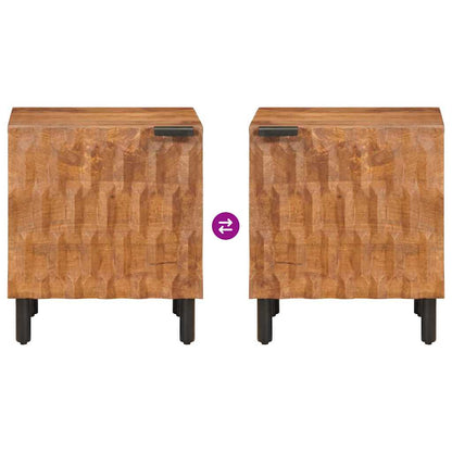 Armadio da Notte 2 pcs Marrone 40 x 33 x 46 cm | homemem39