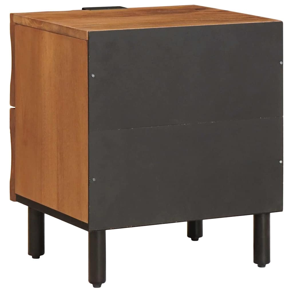 Armadio da Notte con cassetto 2 pcs Marrone 40 x 33 x 46 cm | homemem39