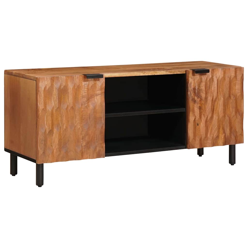 Mobile TV con porta Finitura Marrone Acacia 105 x 33 x 46 cm | homemem39