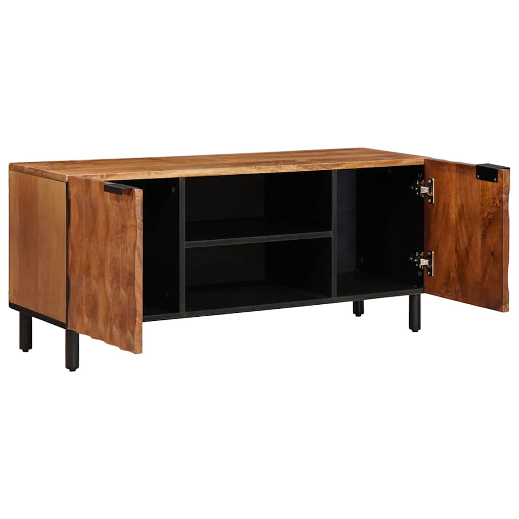 Mobile TV con porta Finitura Marrone Acacia 105 x 33 x 46 cm | homemem39