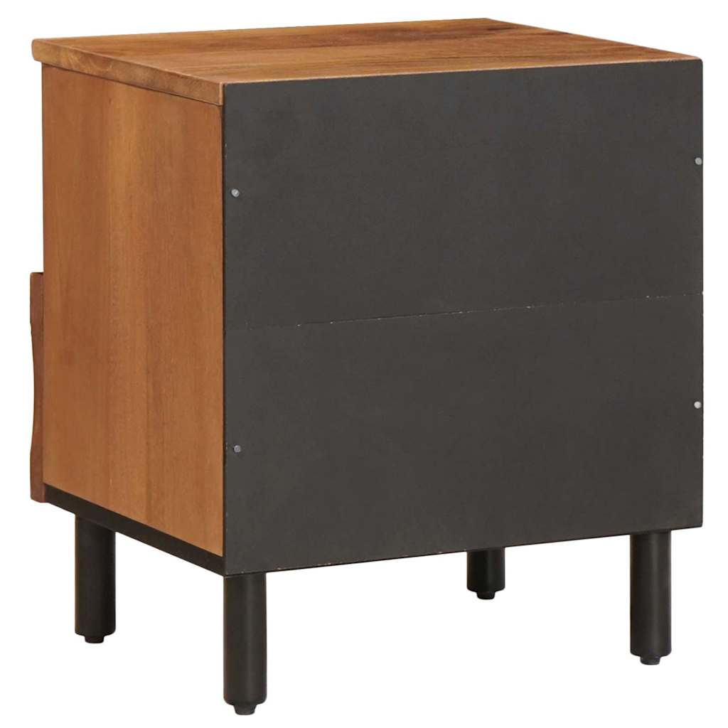 Armadio da Notte con cassetto 2 pcs Marrone 40 x 33 x 46 cm | homemem39