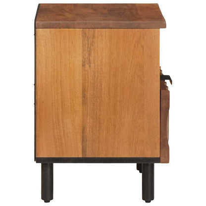 Armadio da Notte con cassetto 2 pcs Marrone 40 x 33 x 46 cm | homemem39