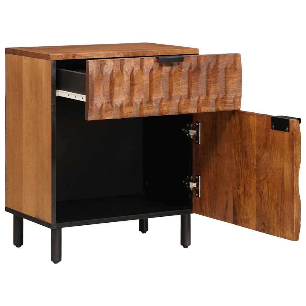 Armadio da Notte con cassetto Marrone 50 x 33 x 60 cm | homemem39