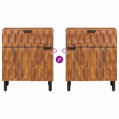 Armadio da Notte con cassetto Marrone 50 x 33 x 60 cm | homemem39