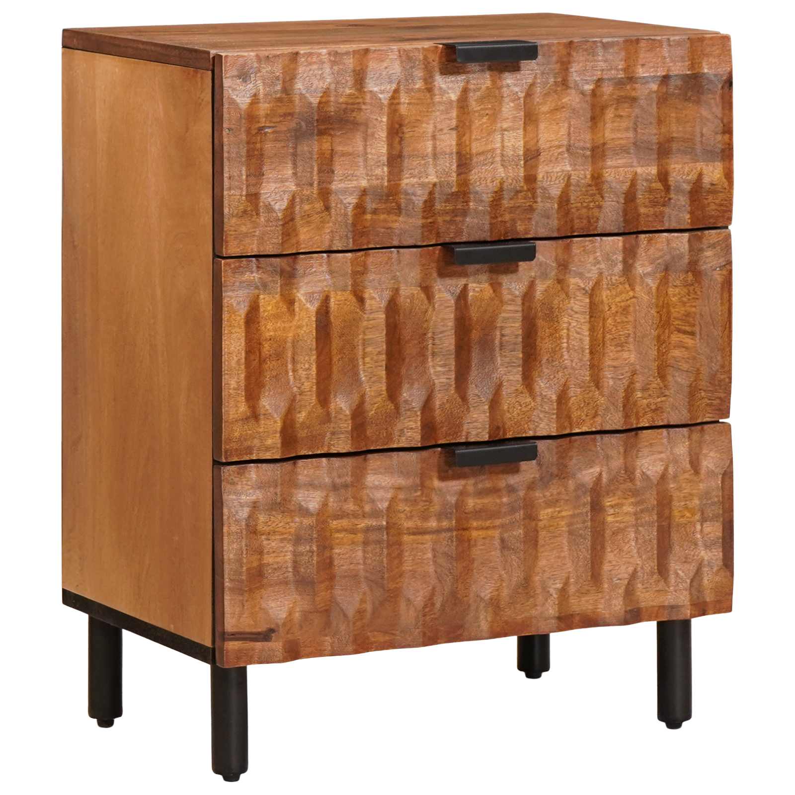 Armadio da Notte con cassetto Marrone 50 x 33 x 62 cm | homemem39