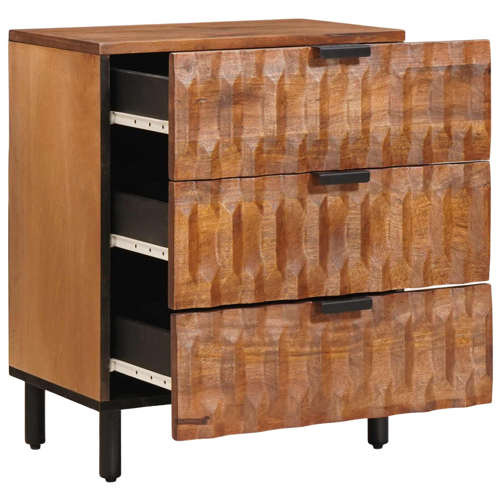 Armadio da Notte con cassetto Marrone 50 x 33 x 62 cm | homemem39
