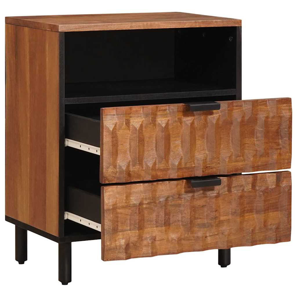 Armadio da Notte con cassetto Marrone 50 x 33 x 62 cm | homemem39