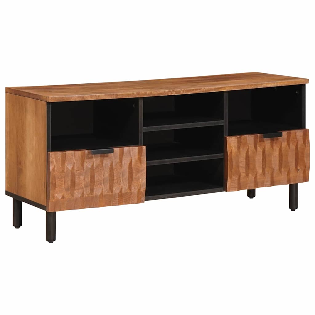 Mobile TV con cassetto Finitura Marrone Acacia 100 x 33 x 46 cm - homemem39