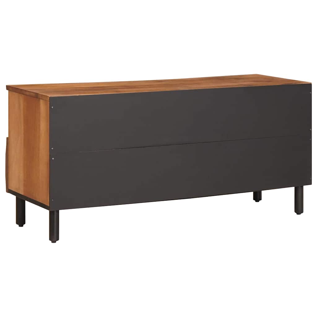 Mobile TV con cassetto Finitura Marrone Acacia 100 x 33 x 46 cm - homemem39