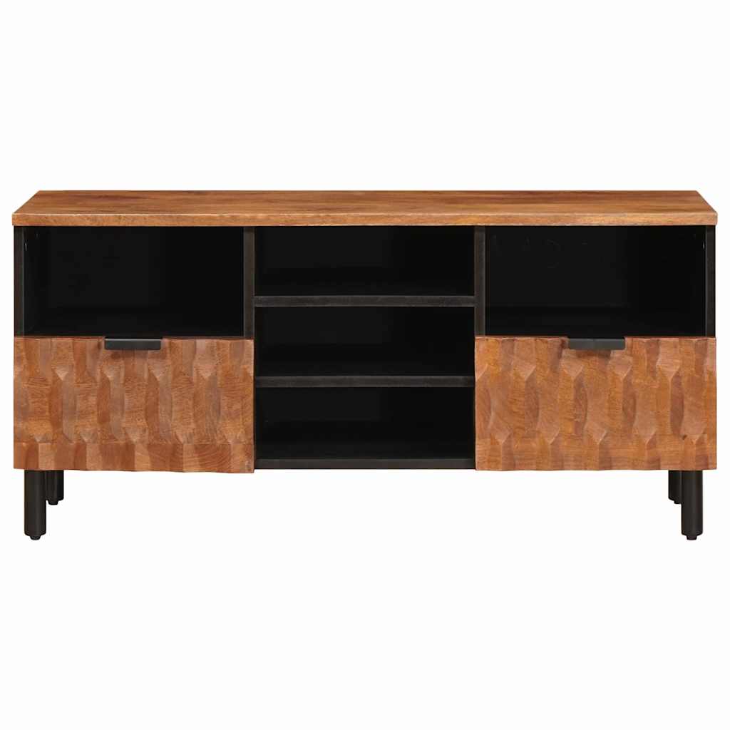 Mobile TV con cassetto Finitura Marrone Acacia 100 x 33 x 46 cm - homemem39