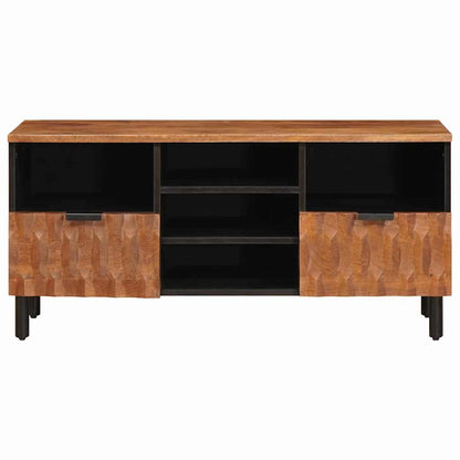 Mobile TV con cassetto Finitura Marrone Acacia 100 x 33 x 46 cm - homemem39