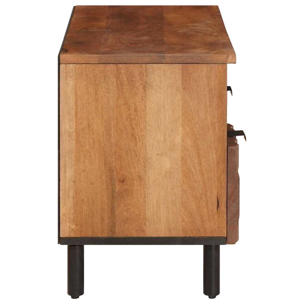 Mobile TV con cassetto Finitura Marrone Acacia 100 x 33 x 46 cm - homemem39