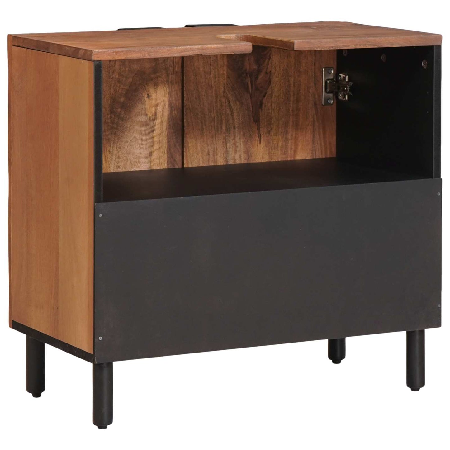 Armadio per Lavabo da Bagno con porta Marrone 62 x 33 x 58 cm