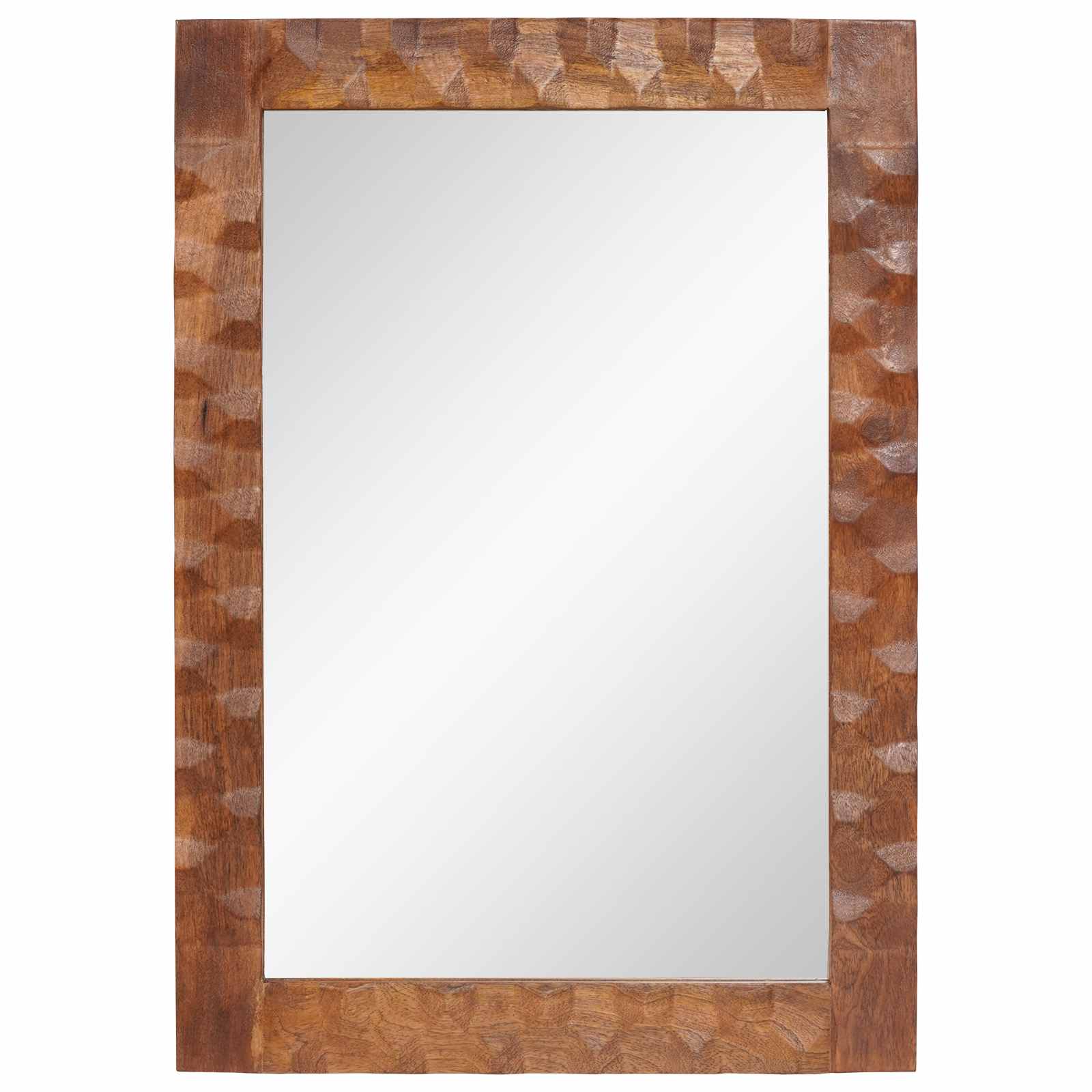 Specchio da bagno Finitura Marrone Acacia 50 x 70 x 2,5 cm | homemem39