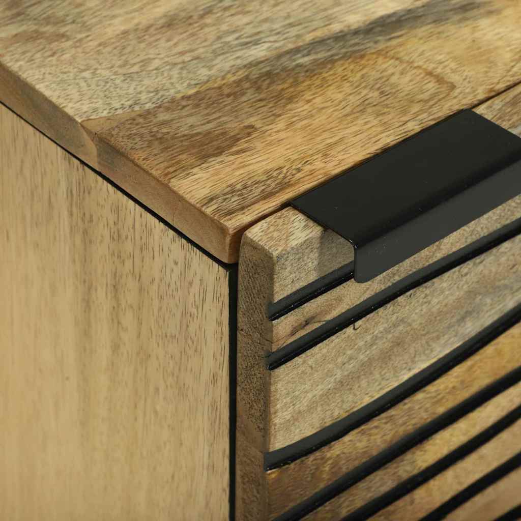 Comodini Marrone e Nero 40 x 33 x 46 cm