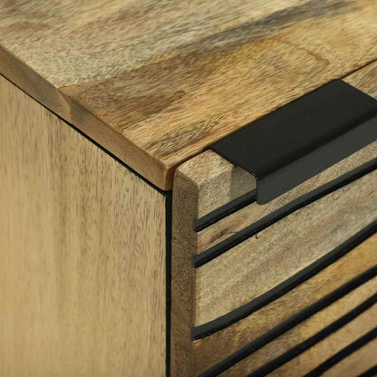 Comodini Marrone e Nero 40 x 33 x 46 cm