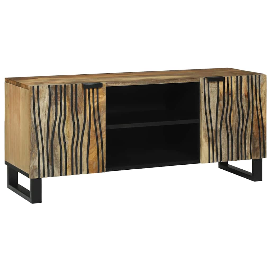 Mobile TV Marrone 105 x 33 x 46 cm legno massello di mango