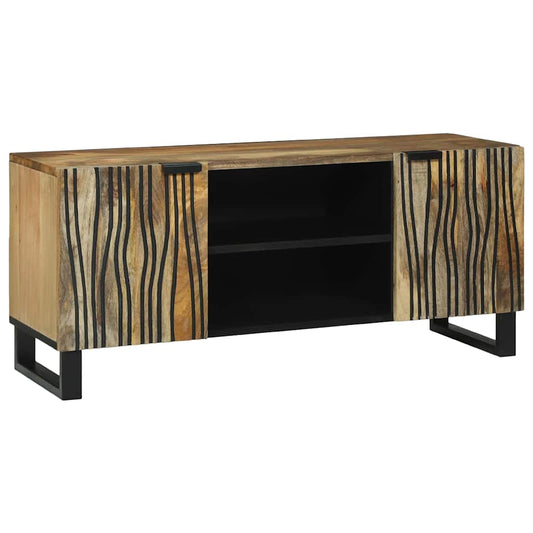 Mobile TV Marrone 105 x 33 x 46 cm legno massello di mango