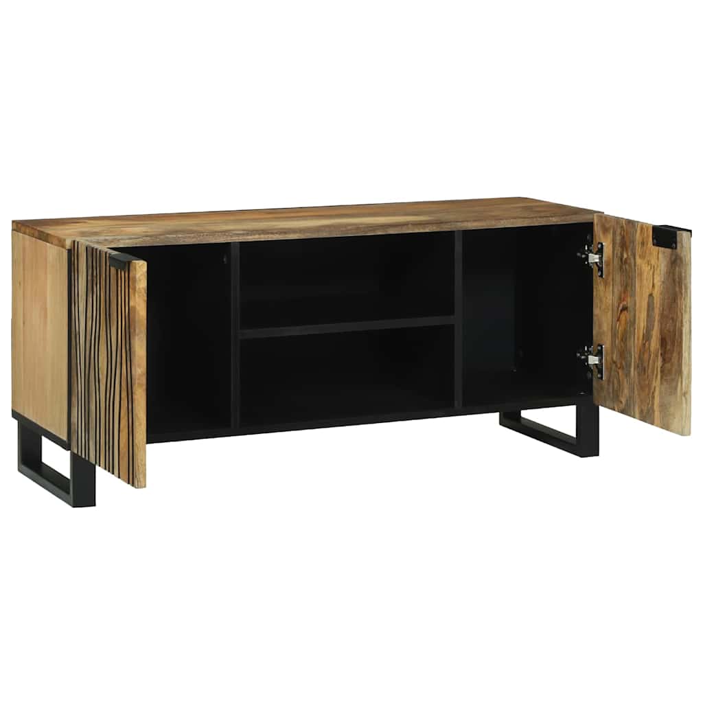 Mobile TV Marrone 105 x 33 x 46 cm legno massello di mango