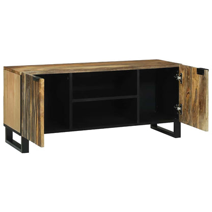 Mobile TV Marrone 105 x 33 x 46 cm legno massello di mango