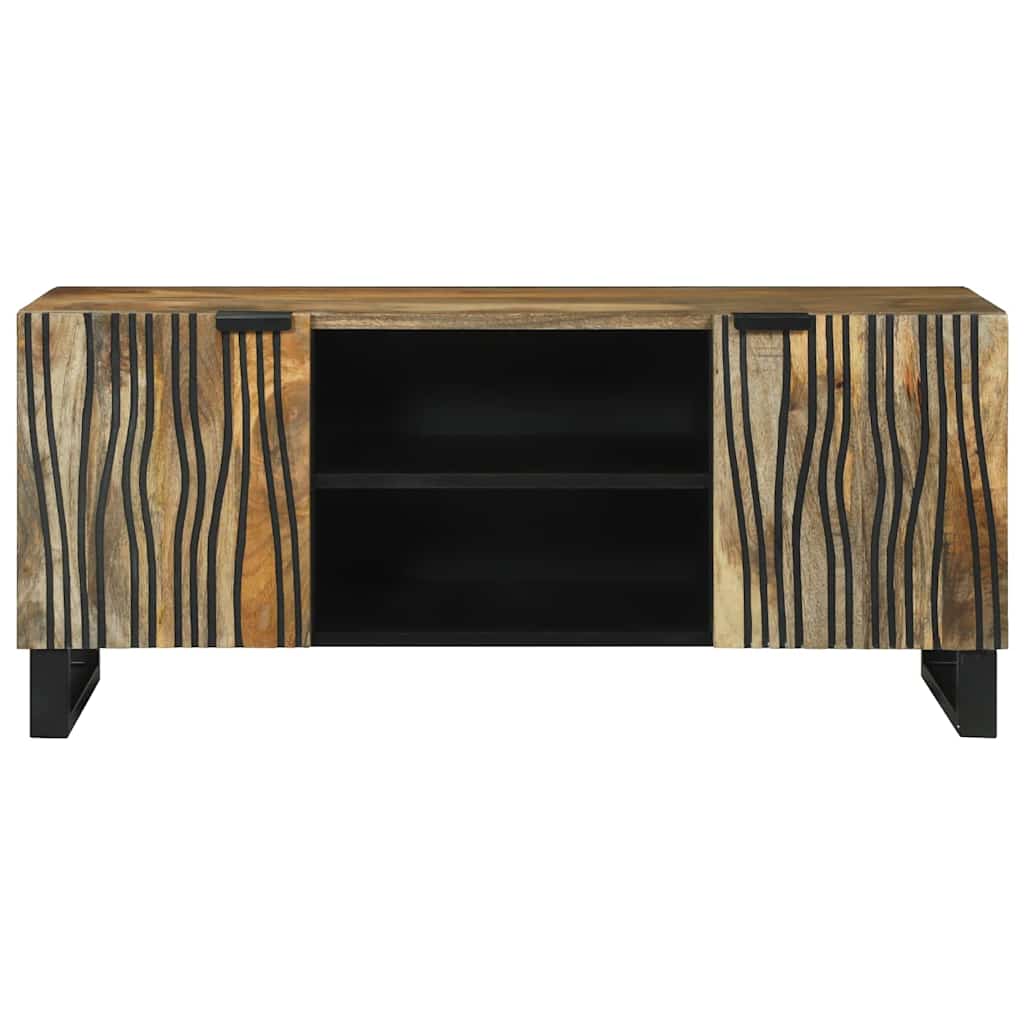 Mobile TV Marrone 105 x 33 x 46 cm legno massello di mango