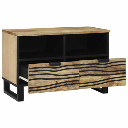 Mobile TV Marrone 70 x 33 x 46 cm legno massello di mango