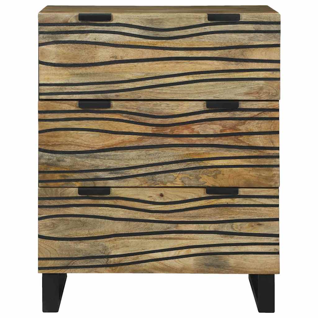 Credenza Marrone 60 x 33.5 x 75 cm Legno massello di mango - homemem39