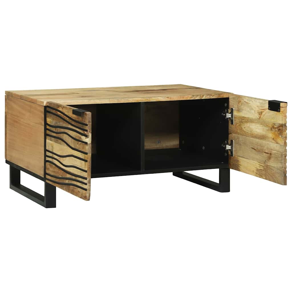 Tavolino da salotto Marrone e Nero 80 x 50 x 40 cm | homemem39