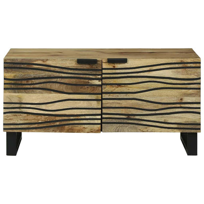 Tavolino da salotto Marrone e Nero 80 x 50 x 40 cm | homemem39