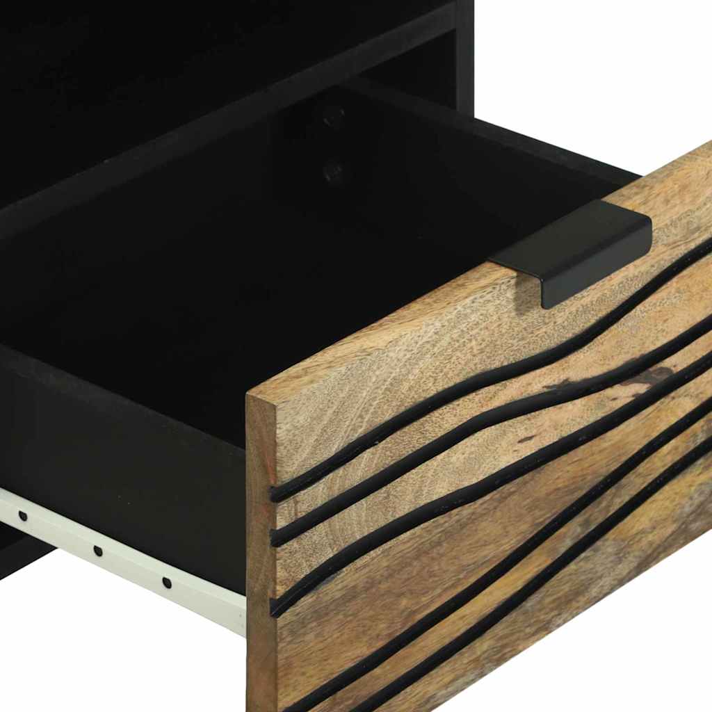 Armadio da Notte con cassetto 2 pcs Marrone 40 x 33 x 46 cm