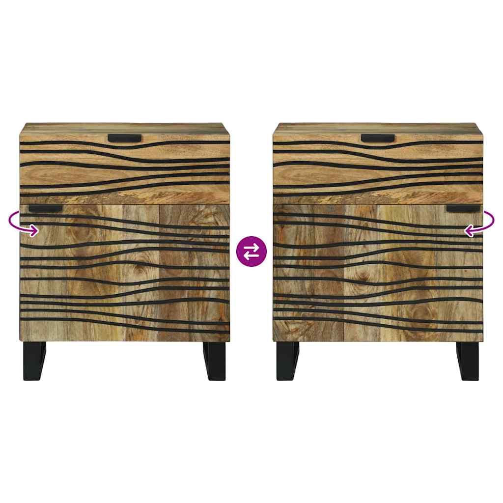 Armadio da Notte con cassetto Marrone 50 x 33 x 60 cm