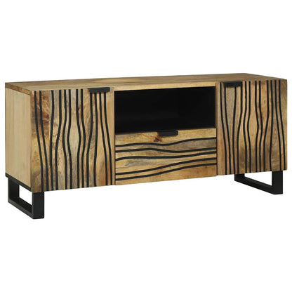Mobile TV Marrone 105 x 33 x 46 cm legno massello di mango