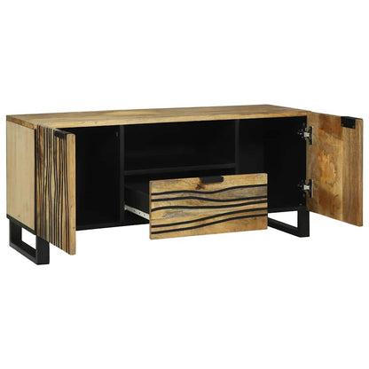 Mobile TV Marrone 105 x 33 x 46 cm legno massello di mango