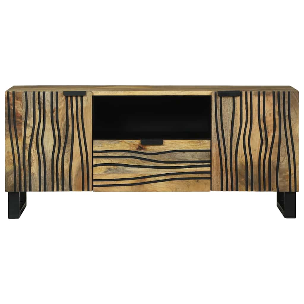 Mobile TV Marrone 105 x 33 x 46 cm legno massello di mango