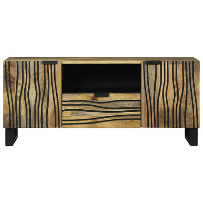Mobile TV Marrone 105 x 33 x 46 cm legno massello di mango