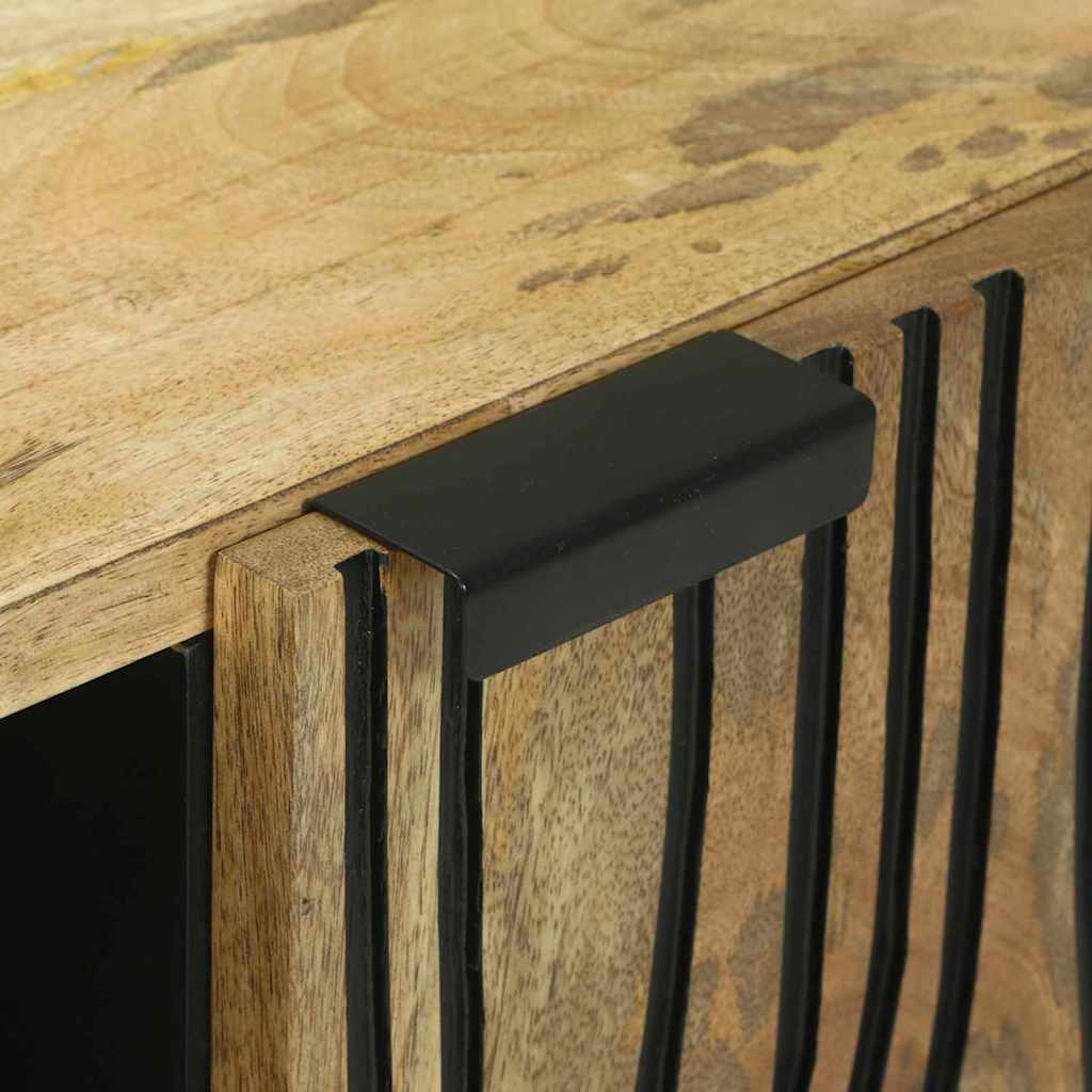 Mobile TV Marrone 80 x 33 x 46 cm legno massello di mango