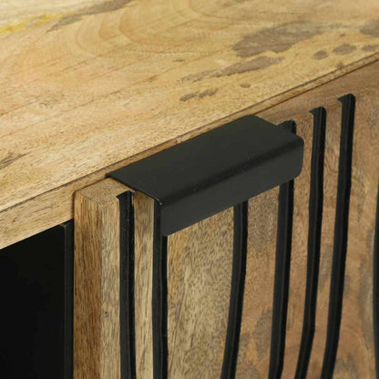 Mobile TV Marrone 80 x 33 x 46 cm legno massello di mango