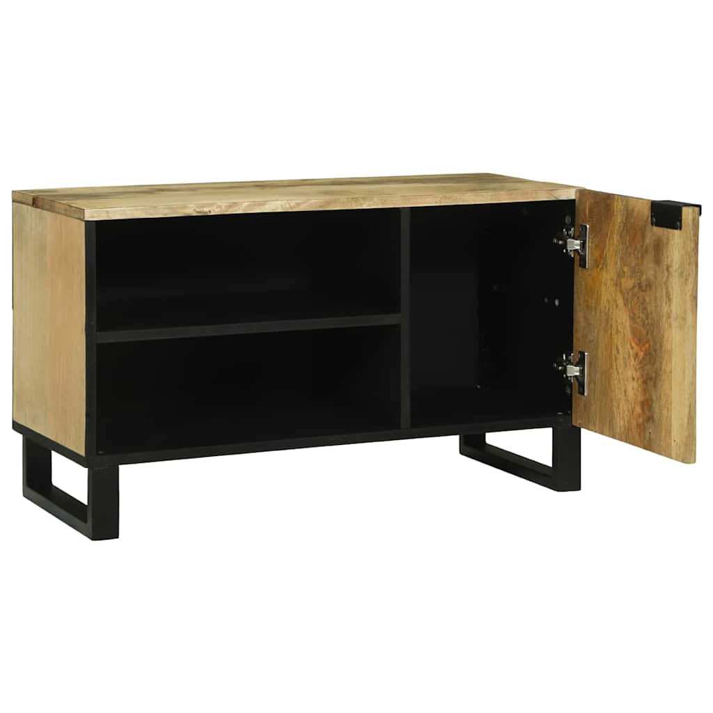 Mobile TV Marrone 80 x 33 x 46 cm legno massello di mango