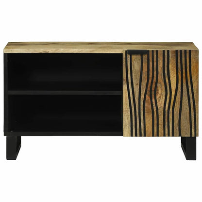 Mobile TV Marrone 80 x 33 x 46 cm legno massello di mango