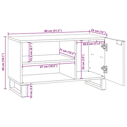 Unità TV Marrone 80 x 33 x 46 cm Legno multistrato | homemem39