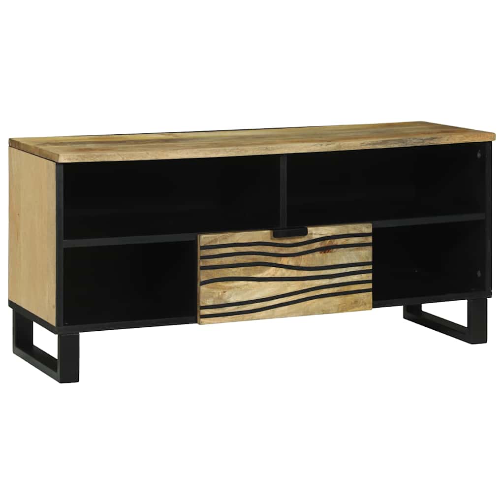 Mobile TV Marrone 105 x 33 x 46 cm legno massello di mango