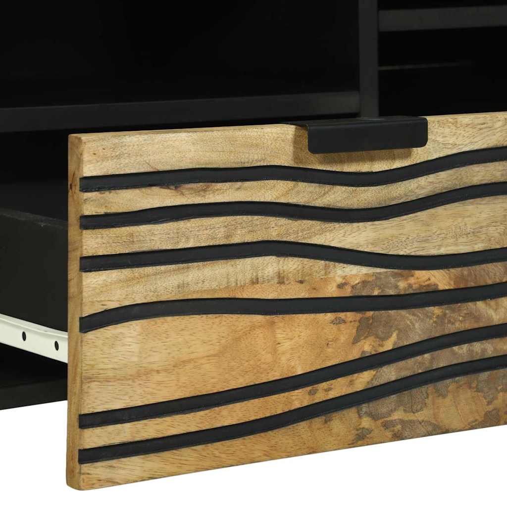 Mobile TV Marrone 100 x 33 x 46 cm legno massello di mango