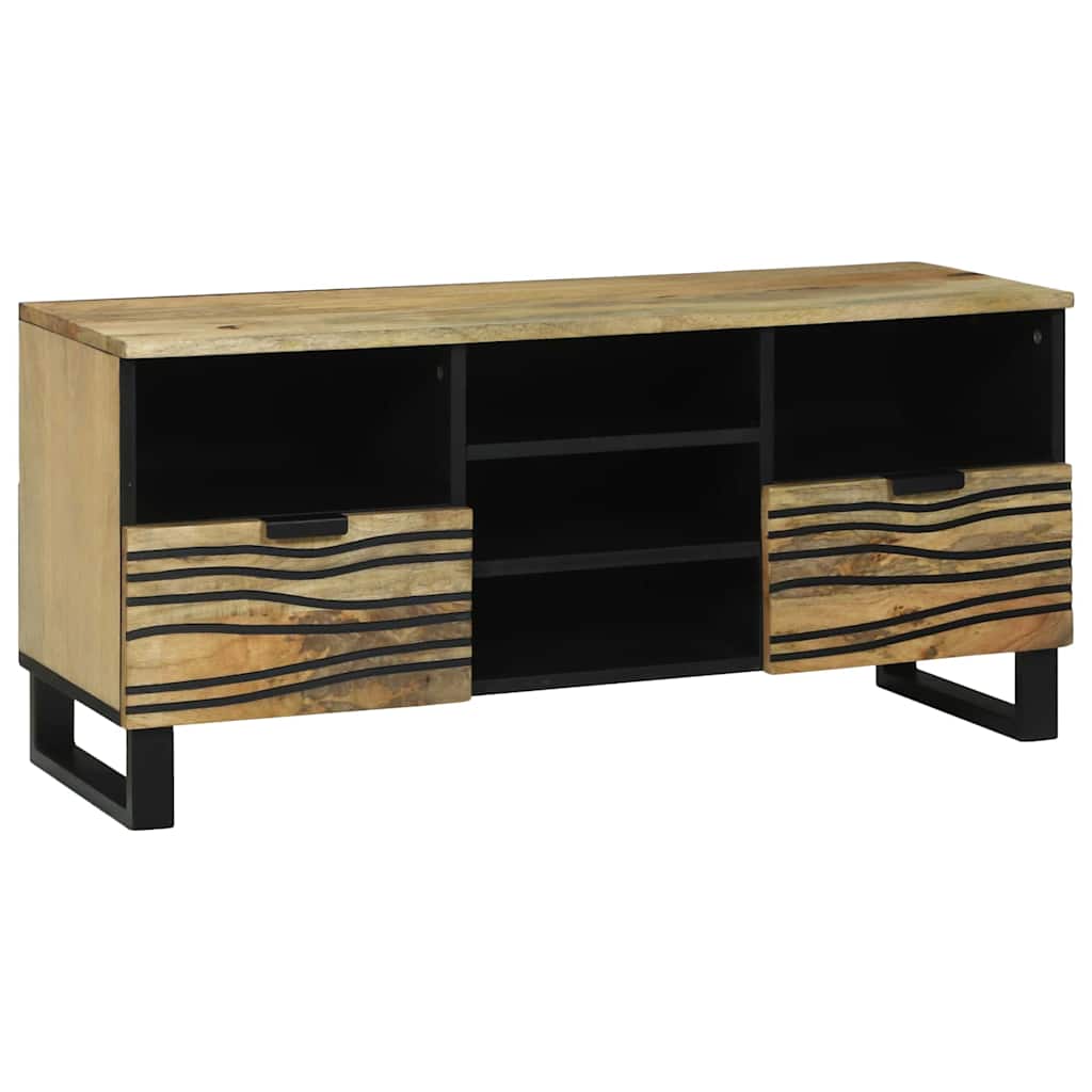 Mobile TV Marrone 100 x 33 x 46 cm legno massello di mango