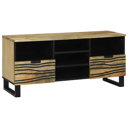 Mobile TV Marrone 100 x 33 x 46 cm legno massello di mango