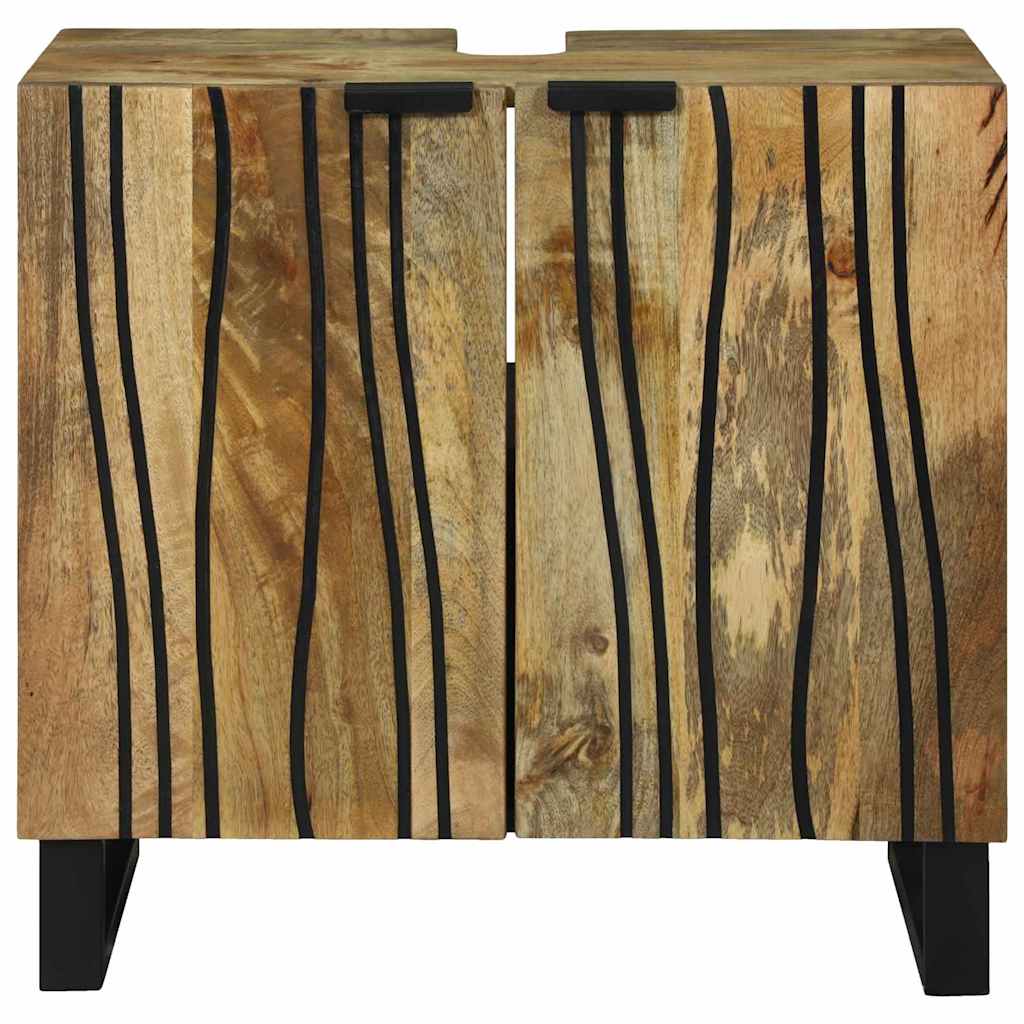 Armadio per Lavabo da Bagno con porta Marrone 62 x 33 x 58 cm | homemem39