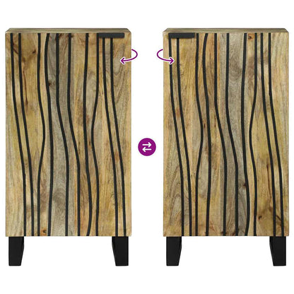 Sideboard Marrone 40 x 33 x 75 cm legno massello di mango - homemem39