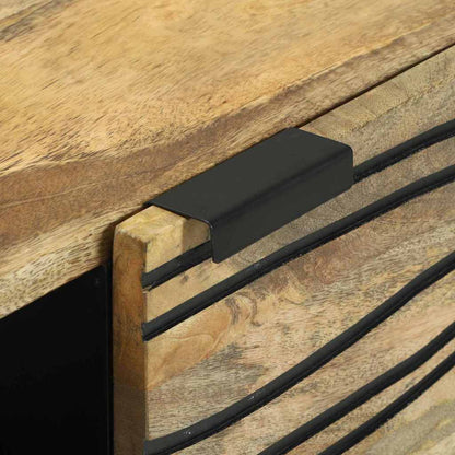 Credenza Marrone 80 x 33 x 75 cm legno massello di mango - homemem39