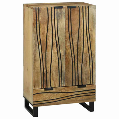 Highboard Marrone 60 x 33 x 100 cm legno massello di mango - homemem39